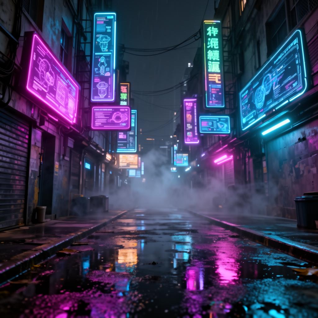 Neon Rain Alley — Cyberpunk