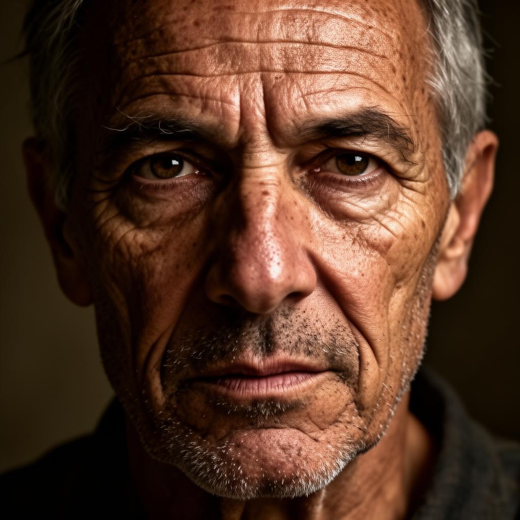 Weathered Gaze — Photoreal