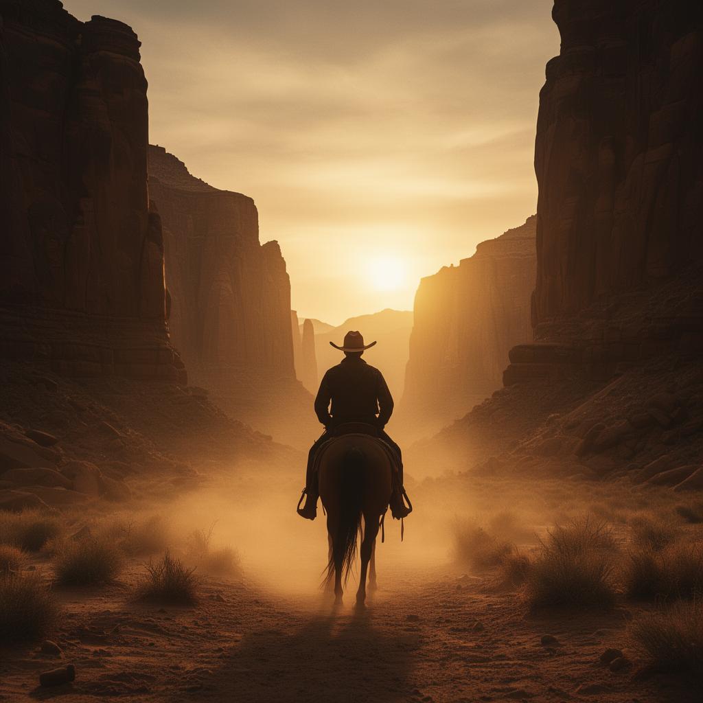 Lone Rider at Dusk — Cinematic